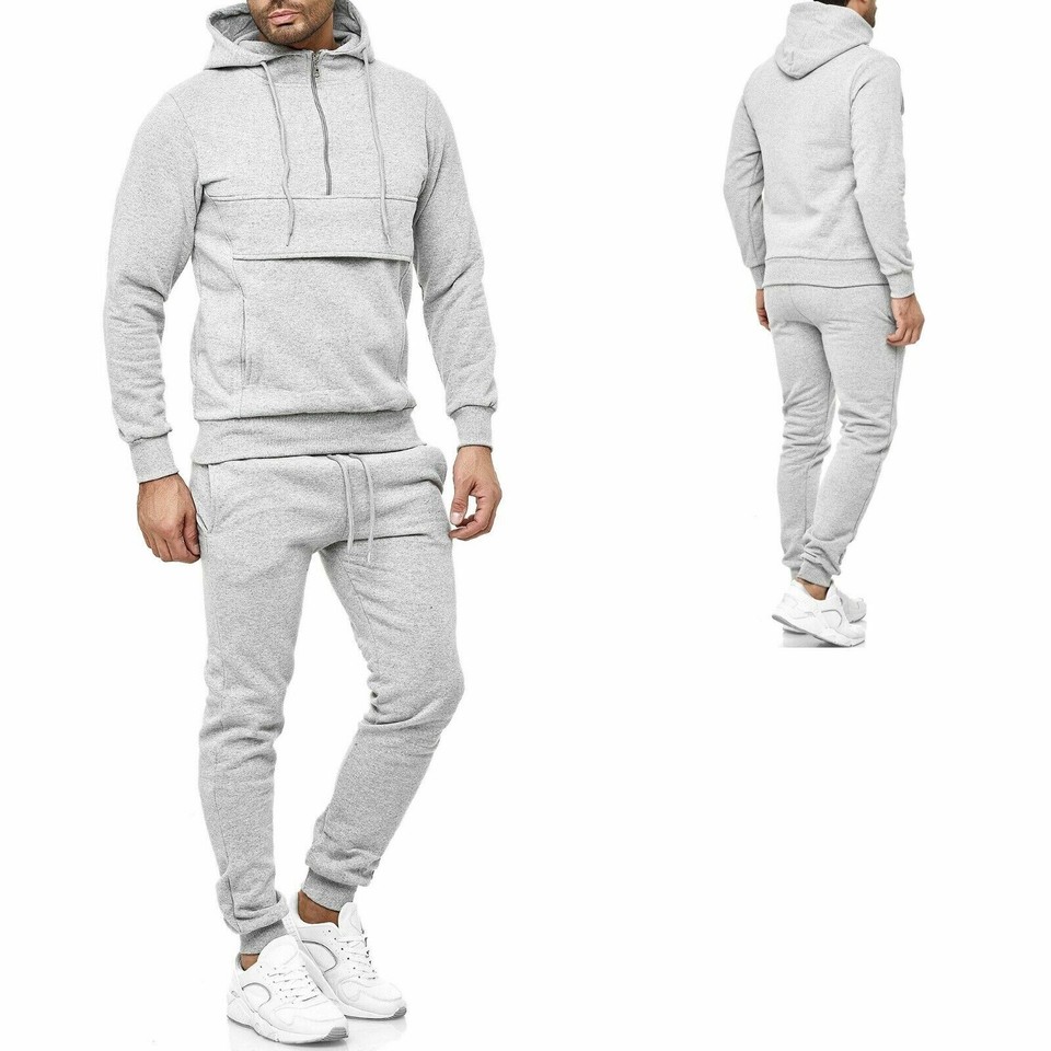 Herren Trainingsanzug 2-teilig 2024 - Sportanzug Mit Kapuze Für Fitness & Freizeit