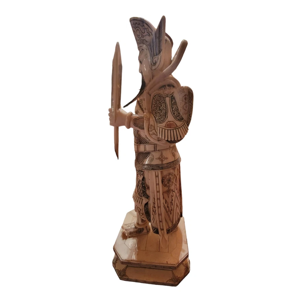 Guerrero chino tallado 'Guan Yu' 100 años más Foto 4 de 4