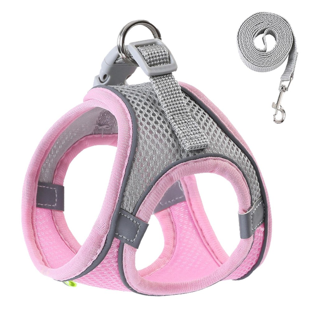 Dog Harness Rope Set for Small Dogs Adjustable Puppy Cat Harness Vest