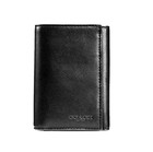 NEW! Genuine COACH Men's TRIFOLD Sport Soft Calf Leather Wallet-Black F23845