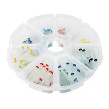 200 Pcs Dental Endo Fiber Post Quartz Root Canal Pins 1.0-1.8mm Crown Build-Up