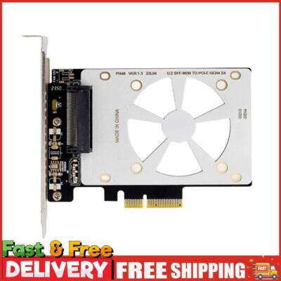 U.2 SFF-8639 zu PCI-EX4 Erweiterungskarte PCI-E GEN3 Unterstützung U.2 NVME SSD ~