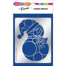 Dreamweaver Metal Stencil Snowman Circles, NEW