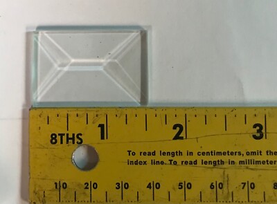 10 Pack Clear Beveled Glass Rectangles | 1.5" X 2" | For Suncatchers, Stained Glass, Crafts