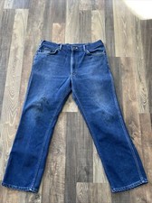 Lee Riders Bootcut Actual Fit W34 L27.5 Jeans USA Union Made Vintage Stains