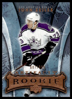 2007-08 Upper Deck Artifacts John Zeiler Rookie 687/999 Los Angeles Kings #175