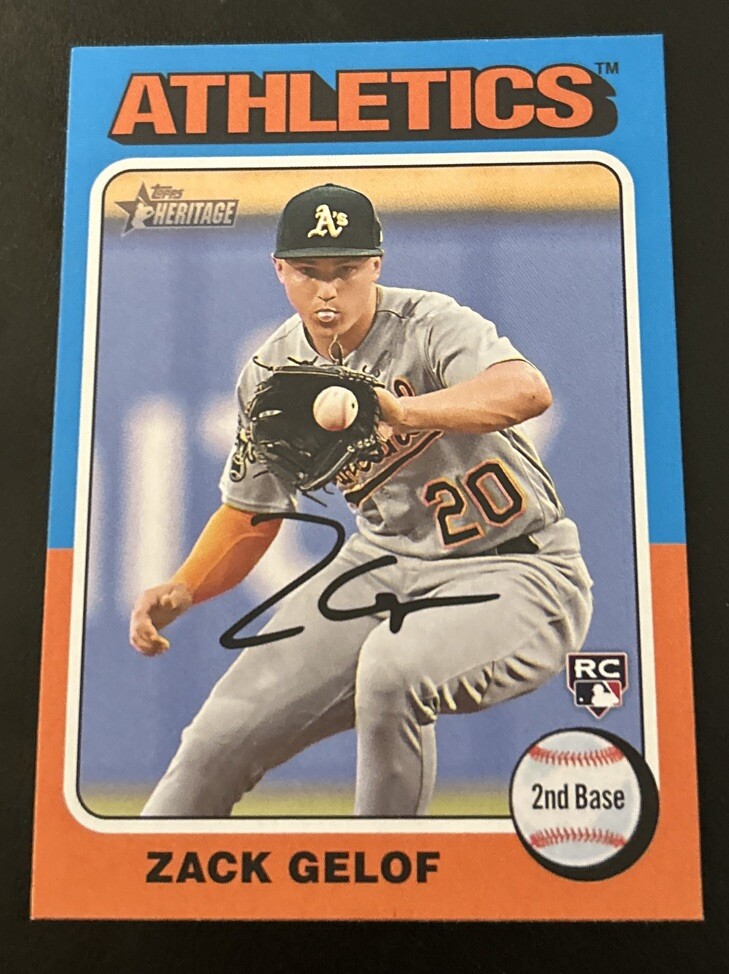 2024 Topps Heritage Image Variation - Zack Gelof (#346)  Athletics Rookie SP