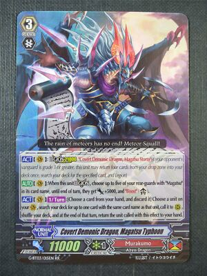 #ad #ad Covert Demonic Dragon Magatsu Typhoon G BT03 RR Vanguard Card #6YA GBP 1.29