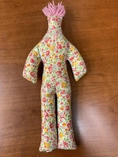 Dammit Doll Dammitdoll Damn It Plush Cloth Floral Pink Yarn Hair Stress Relief