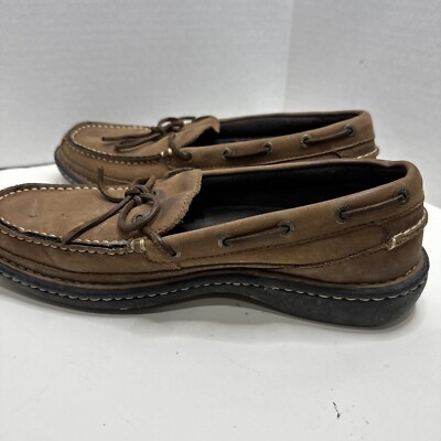 Bass Seafarer Caramel Boat Shoe Slip On Sz 9 Bass seafarer mens brown - Gem main image 2