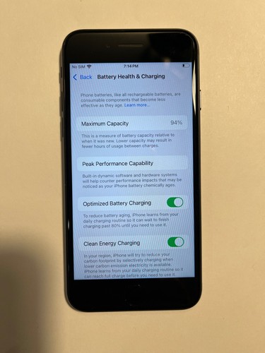 Good - iPhone SE 3rd Gen Unlocked A2595 64GB Black - Afbeelding 3 van 4