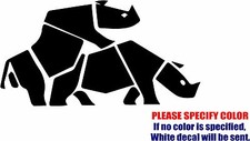 Vinyl Decal Sticker - Rhino Sex Car Truck Bumper Window Laptop Tablet Fun 12"