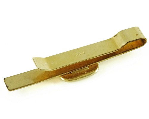 Simmons Vintage Tie Bar Clip Smokey Mother of Pearl Art Deco Style - Picture 2 of 3