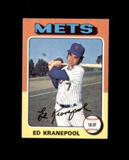 Ed Kranepool Signed Authentic 1975 Topps New York Mets Autograph