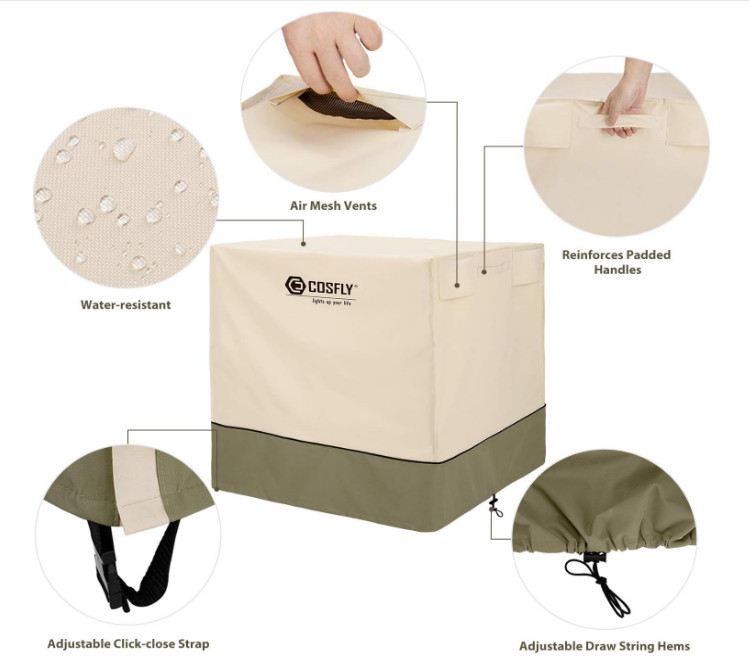 Air Conditioner Cover for Outside Units-Durable AC Cover 36 x 36 x 39 inches