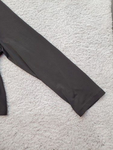 Calvin Klein Cardigan Sweater Women's Medium Black Faux Fur Cropped Open Front - Picture 6 of 15