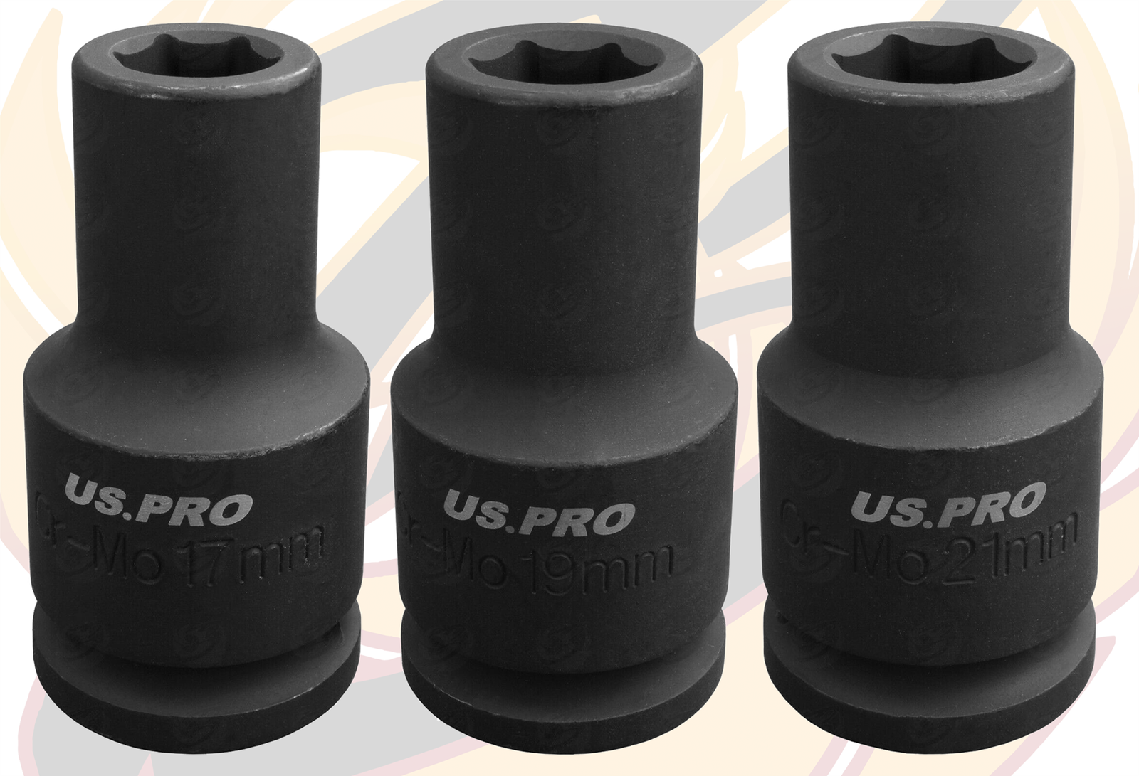 Juego Llaves Vaso Impacto Profundo 3/8", Métrico, 10-19 Mm, Rotación - Foto 9