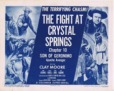 SON OF GERONIMO Original Title Lobby Card Clayton Moore Chapter 10 Serial