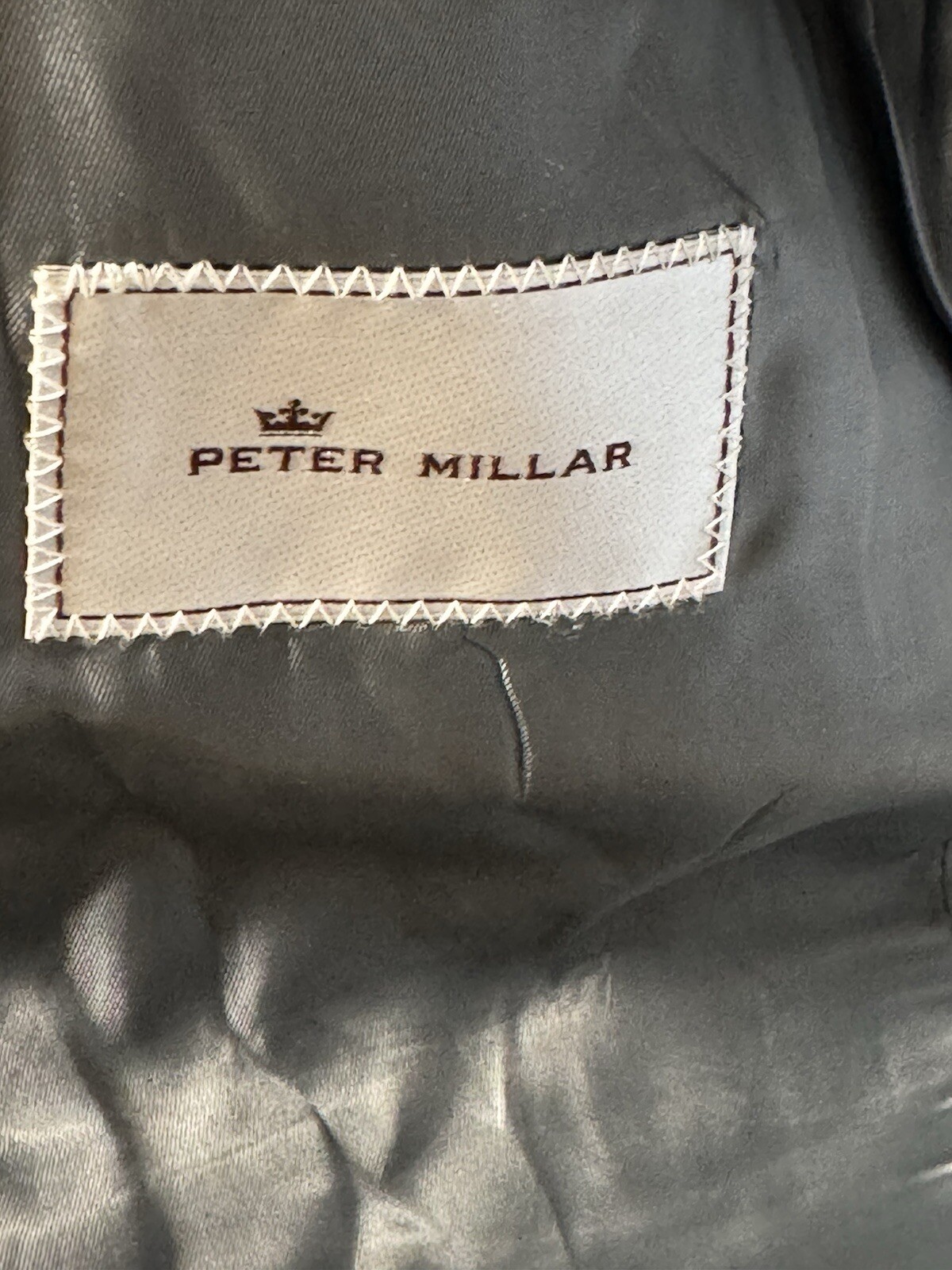 Peter Millar Blazer Mens 42R Solid Gray Wool Spor… - image 6