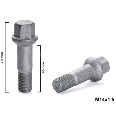 ロックボルト １４Ｒ Ｍ１４ｘ１．５ 首下７０ｍｍ man1modelbengkulu