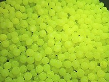 6mm Walleye Rig Custom Beads 100pk,250pk,500pk,1,000pk NUCLEAR YELLOW SUPER UV