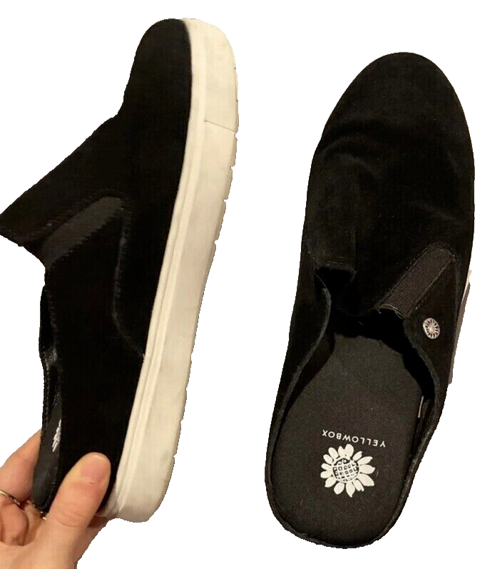 Yellowbox Women's 9.5 Black Melodee Suede Mule Comfort Shoe
