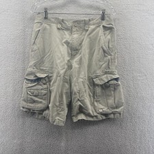 Plugg Shorts Beige Cargo Style Outdoor Hiking Casual Youth 18 Measures W30