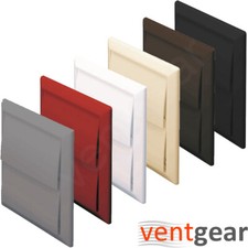 100mm 4" Gravity 2 Flap Vent Terminal- Tumble dryer- Extractor fan - Cooker Hood