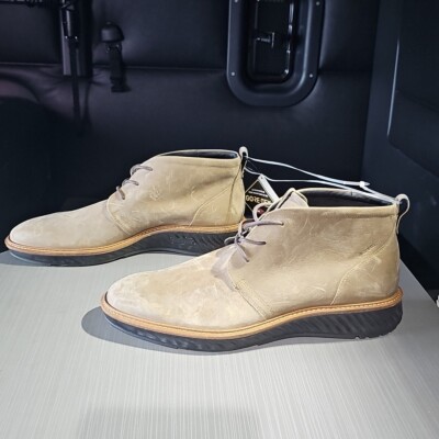 Ecco St.1 Hybrid Gore-Tex Chukka Nutmeg Brown Nubuck Sz US 13-13.5 EU 47 NWT$270