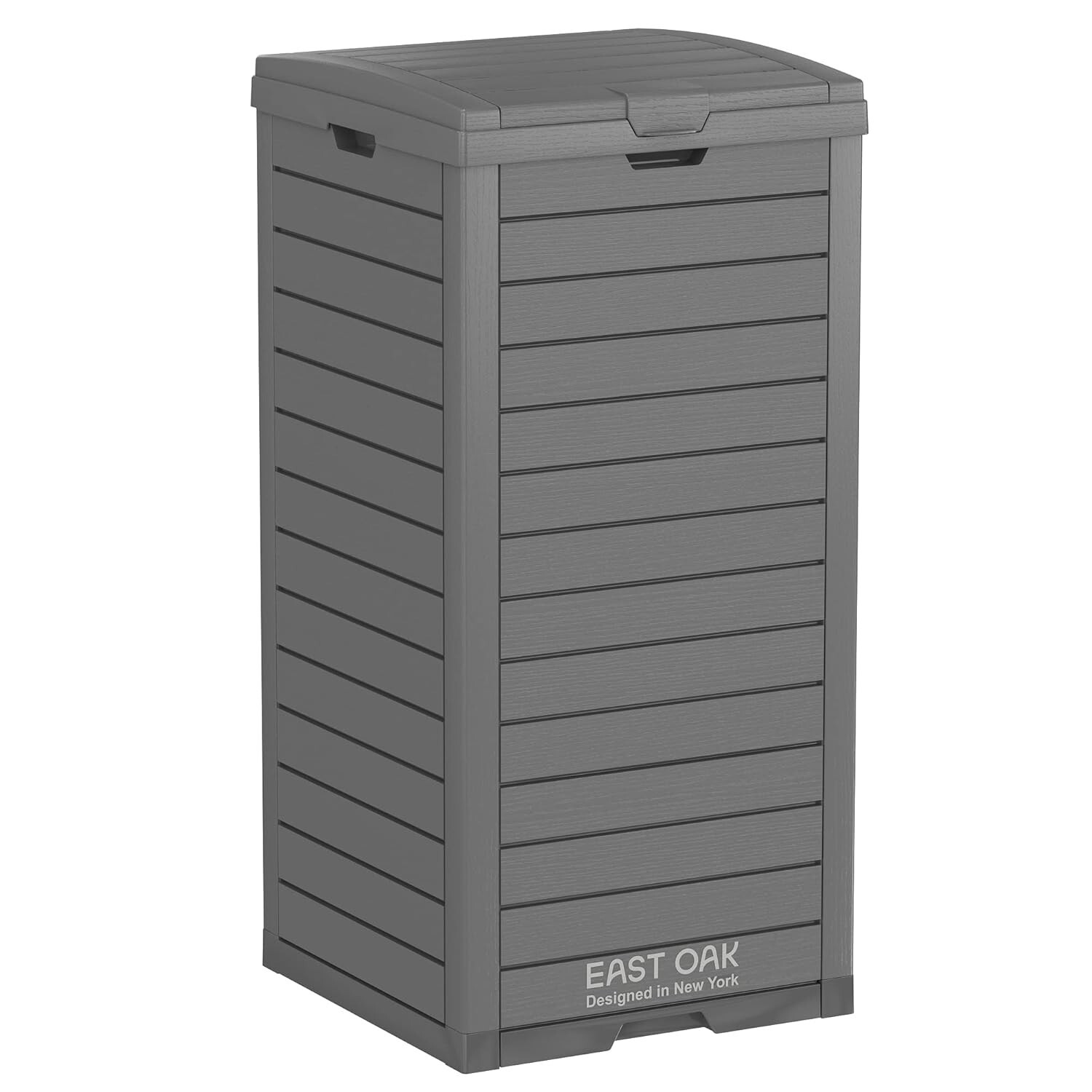 Stylish 38-Gallon Outdoor Garbage Can with Easy-Lift Lid & Leak-Proof Base