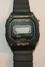 Vintage Duration Digital LCD Watch NOT WORKING Parts Or Repair AS-IS Condition