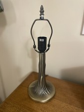 Tiffany  Medium Tree Table Lamp Metal Base Antique Brass E27 Switched Light Lamp