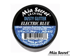 MIA SECRET Nail Art Powder 1/4oz- Electric Blue (DUSTY GLITTER)