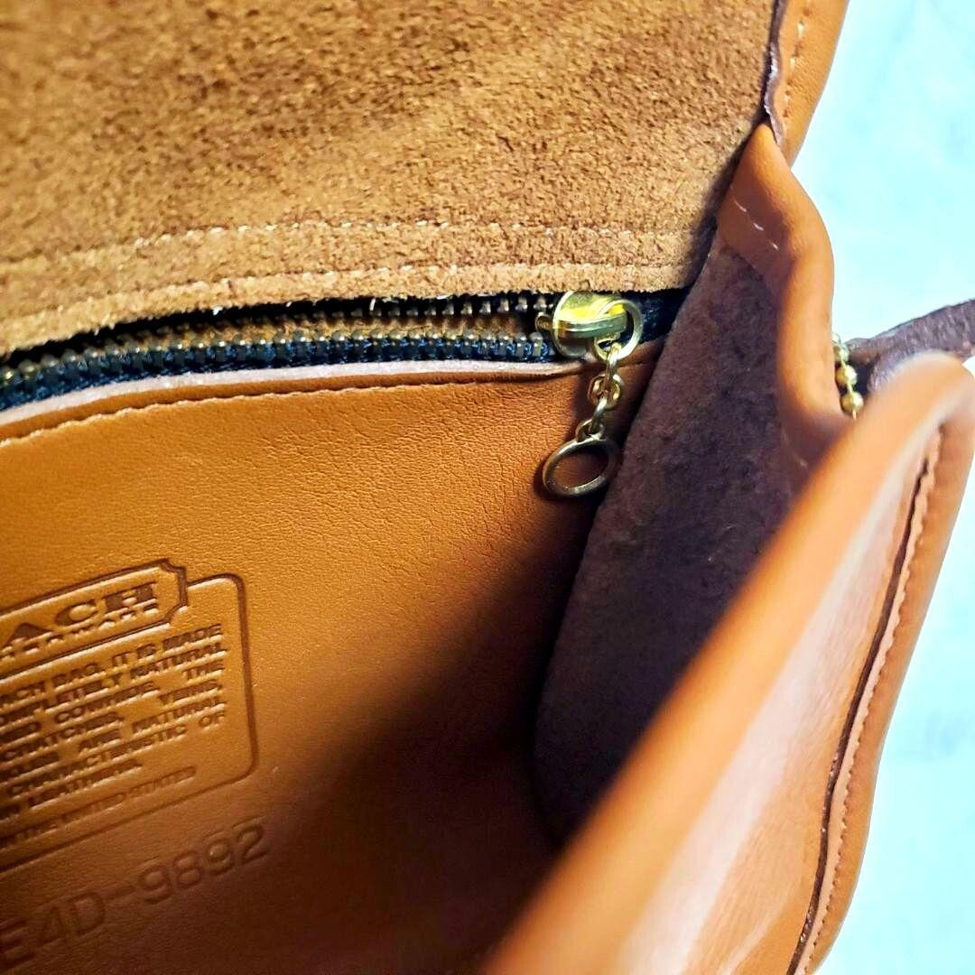 Extremely Rare Made In USA Old Coach 9892 Shoulder Bag Brown