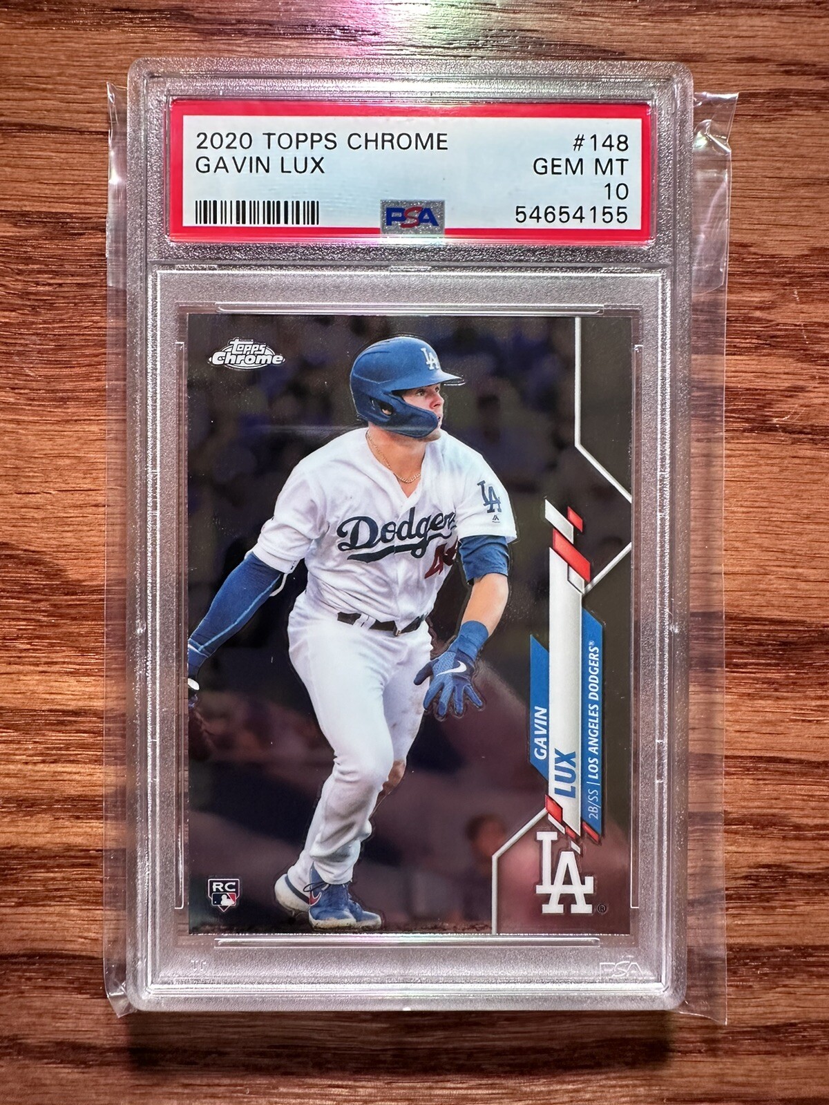 2020 GAVIN LUX Topps Chrome #148 RC Rookie PSA 10