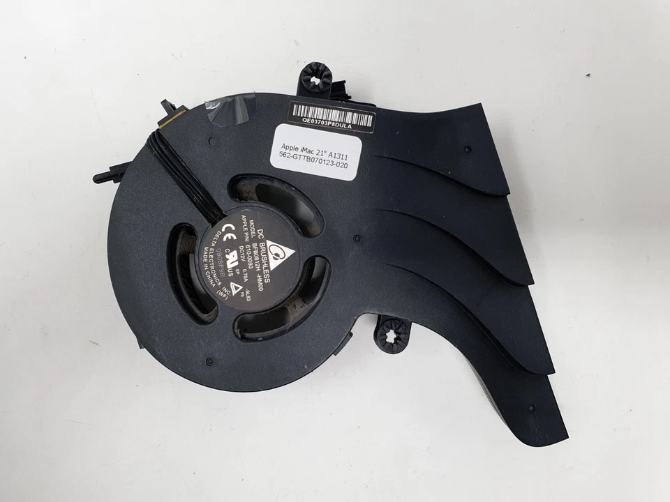 Apple iMac A1311 2010 21.5 " Fan CPU Cooling Fan 610-0093 BFB0812H Genuine Item - Image 2 of 4