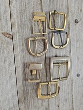 Goldtone Belt Buckle Lot 7 Buckles