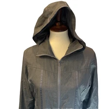 Mondetta  Jacket Women's Med Full Zip Soft Shell  Gray Athleisure Active Run