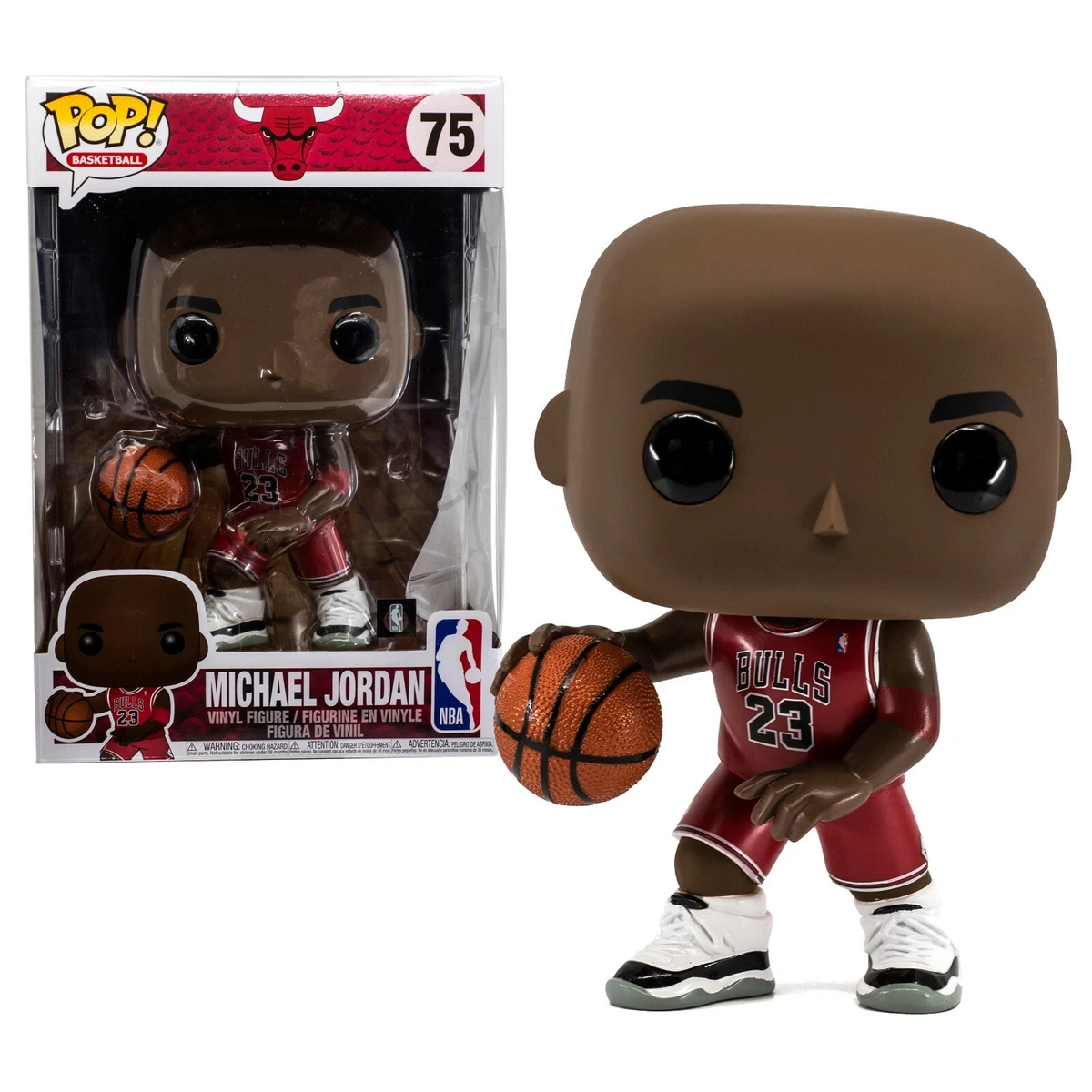 Funko Pop Basketball : NBA Bulls Michael Jordan #75 10 Vinyl Figure