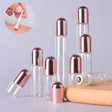 1ml 2ml 3ml 5ml Portable Mini Perfume Glass Rollerball Bottles for Essential Oil