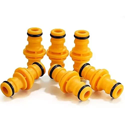 6 Stück Doppel Stecker Schlauchverbinder, (Doppel Stecker Schlauchendverbinder Schlauch Rohr - Bild 2 von 3