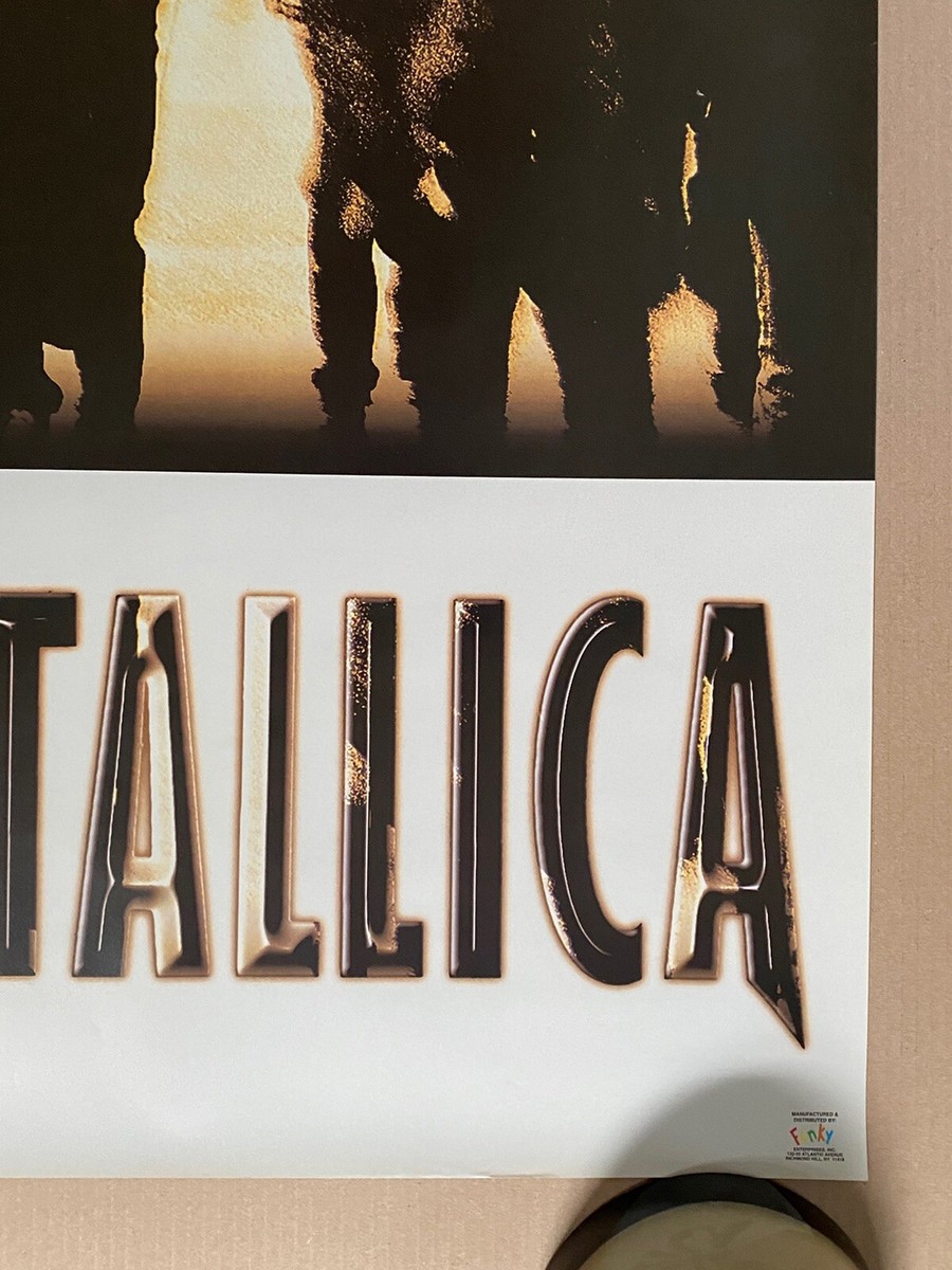 Metallica Vintage Poster Original Music Memorabilia Comercial Rock