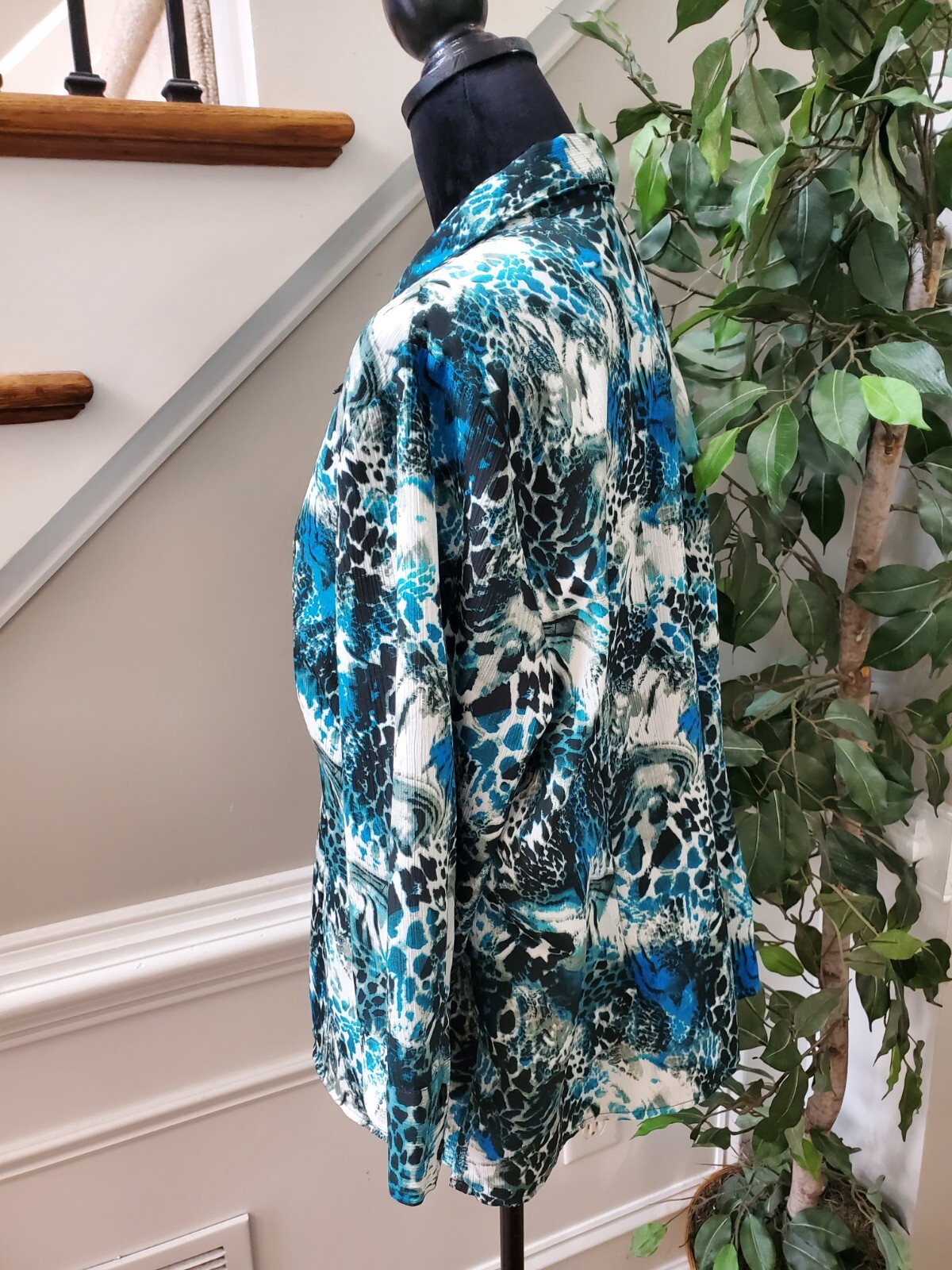 Notations Women's Multicolor Polyester Collared L… - image 6