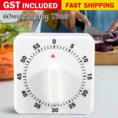 Kitchen Timer Egg Square Shaped Kitchen Cooking Timer Mechanical Alarm 60Min - image 1 of 4