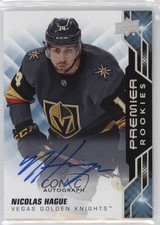2019-20 Upper Deck Premier Rookies Silver Spectrum Nicolas Hague #73 Auto 06xl