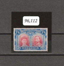 RHODESIA 1910/13 SG 162 Carmine & bright blue MINT CERT