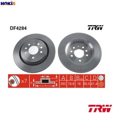 2x BRAKE DISC DF4284 FOR HOLDEN FIAT VAUXHALL VECTRA/Mk/II SIGNUM SAAB 3.2L 4cyl