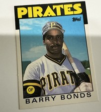 1986 Topps Traded Barry Bonds Rookie Card RC #11T Pirates Ungraded. rookie card picture