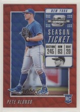 2019 Panini Chronicles Contenders Optic Ruby Wave Prizm /199 Pete Alonso #1 uk2