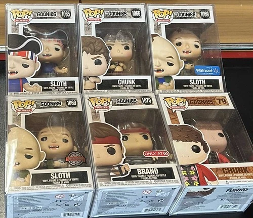 Funko Pops! Vinyl: The Goonies Sloth, Chunk & Brand #1065, 1066, 1069, 1070